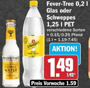 Hit Fever-Tree Glas oder Schweppes Angebot