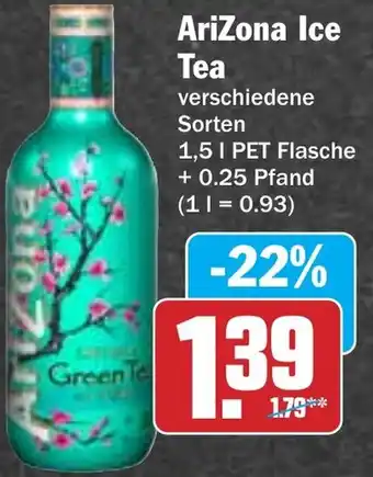 Hit AriZona Ice Tea Angebot