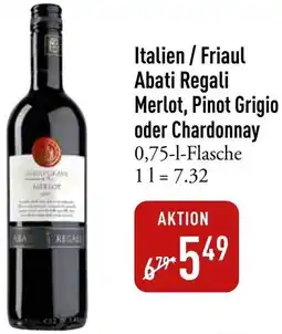 Galeria Markthalle Italien / Friaul Abati Regali Merlot, Pinot Grigio oder Chardonnay Angebot
