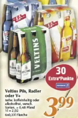 inkoop Veltins Pils, Radler oder V+ Angebot