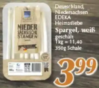 inkoop Edeka Heimatliebe Spargel, weiß Angebot