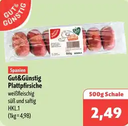 Aktiv Irma Spanien Gut&Günstig Plattpfirsiche Angebot