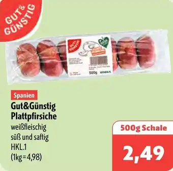 Aktiv Irma Spanien Gut&Günstig Plattpfirsiche Angebot