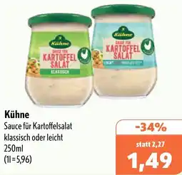 Aktiv Irma Kühne Sauce für Kartoffelsalat Angebot