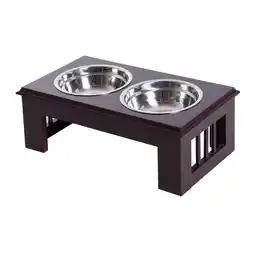 Netto Marken-Discount PawHut Futternapf Edelstahl, MDF Angebot