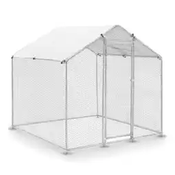 Netto Marken-Discount Juskys Freilaufgehege 2x2x2m aus Metall - Freigehege begehbar mit 4 m² Lauffläche, Tür & Riegel Angebot