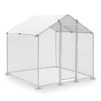 Netto Marken-Discount Juskys Freilaufgehege 2x2x2m aus Metall - Freigehege begehbar mit 4 m² Lauffläche, Tür & Riegel Angebot