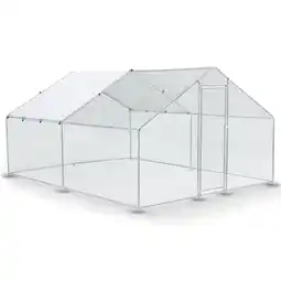 Netto Marken-Discount Juskys Freilaufgehege 3x4x2m aus Metall - Freigehege begehbar mit 12 m² Lauffläche, Tür & Riegel Angebot
