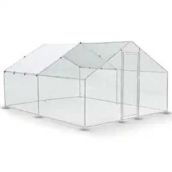 Netto Marken-Discount Juskys Freilaufgehege 3x4x2m aus Metall - Freigehege begehbar mit 12 m² Lauffläche, Tür & Riegel Angebot