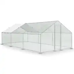 Netto Marken-Discount Juskys Freilaufgehege 3x6x2m aus Metall - Freigehege begehbar mit 18 m² Lauffläche, Tür & Riegel Angebot