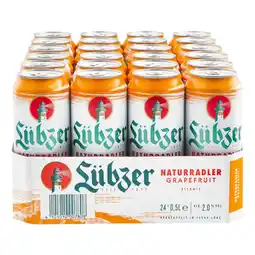 Netto Marken-Discount Lübzer Grapefruit 2,0 % vol 0,5 Liter Dose, 24er Pack Angebot
