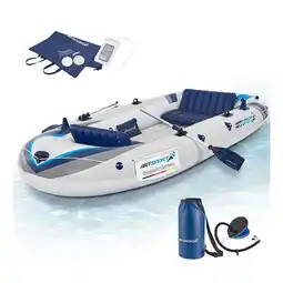 Netto Marken-Discount ArtSport Schlauchboot 322 cm für 4 Personen - Paddelboot aufblasbar mit 2 Sitzbänken & Zubehör Angebot