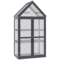 Netto Marken-Discount Outsunny Gewächshaus Tannenholz, Polycarbonat Angebot