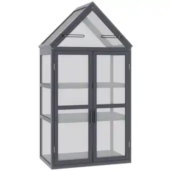Netto Marken-Discount Outsunny Gewächshaus Tannenholz, Polycarbonat Angebot