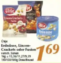 inkoop Ültje Erdnüsse, Linsen Crackets oder Fusion Angebot