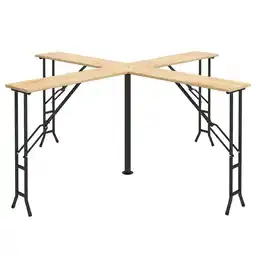 Netto Marken-Discount Outsunny Bierzelttisch Metall, Tannenholz Angebot