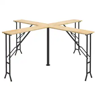 Netto Marken-Discount Outsunny Bierzelttisch Metall, Tannenholz Angebot