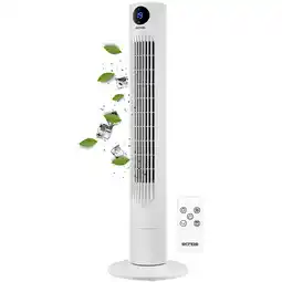 Netto Marken-Discount Echos Turmventilator m. Fernbedienung 3 Stufen Timer 60W LED-Anzeige Angebot