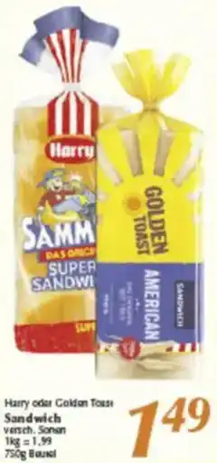 inkoop Harry oder Golden Toast Sandwich Angebot
