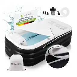 Netto Marken-Discount Juskys Aufblasbare Badewanne M - Outdoor Wanne, faltbare, mobile Eistonne mit Rückenlehne Angebot