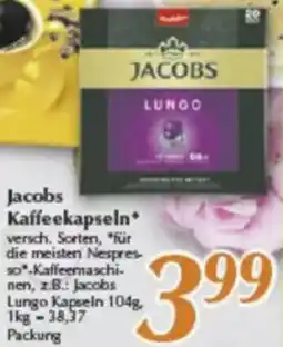 inkoop Jacobs Kaffeekapseln Angebot