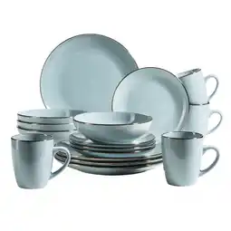 Netto Marken-Discount Mäser Kombiservice, Steinzeug METALLIC RIM Angebot