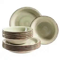 Netto Marken-Discount Mäser Teller-Set, Steingut Lumaca Angebot