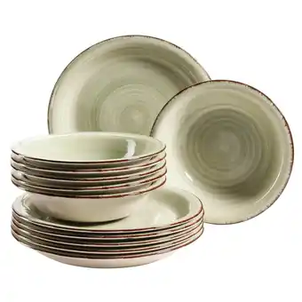 Netto Marken-Discount Mäser Teller-Set, Steingut Lumaca Angebot