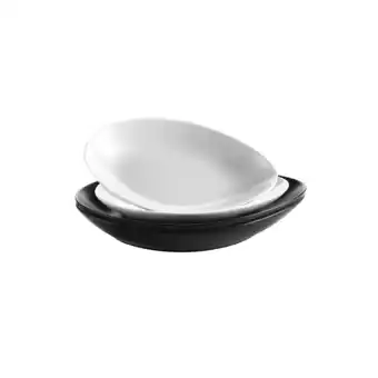 Netto Marken-Discount Mäser Tellerset, Keramik GLENDALE Schwarz / Weiß Angebot