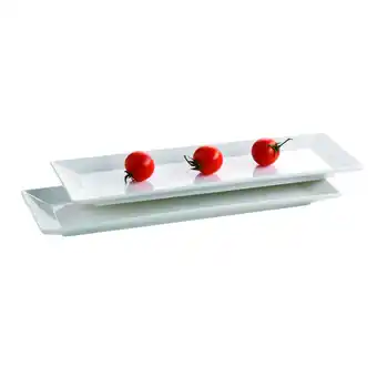 Netto Marken-Discount Mäser Tellerset rechteckig TRENDY LINE Elfenbein Angebot