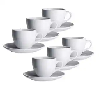 Netto Marken-Discount Mäser Kaffeetassen-Set, Porzellan COLOMBIA weiß Angebot