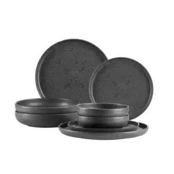 Netto Marken-Discount Mäser Kombiservice, Steinzeug Trad. Tiles Schwarz Angebot