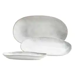 Netto Marken-Discount Mäser Servierplatten-Set, Steinzeug Frozen Angebot
