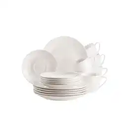 Netto Marken-Discount Mäser Kaffeeservice, Porzellan Belmira Weiß Angebot