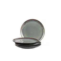 Netto Marken-Discount Mäser Dessertteller-Set, Steinzeug Teona Blau, Braun, Grün, Schwarz Angebot