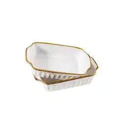 Netto Marken-Discount Mäser Auflaufform-Set, Porzellan Pintar Beige / Braun Angebot