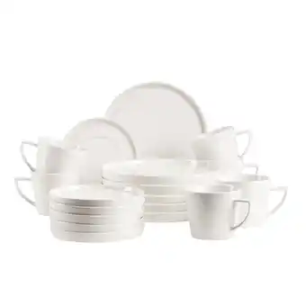 Netto Marken-Discount Mäser Kaffeeservice, Porzellan Sita Weiß Angebot