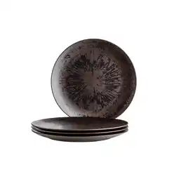 Netto Marken-Discount Mäser Platzteller-Set, Keramik Metallic Bronze Schwarz, Braun Angebot
