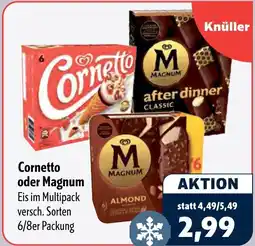 Aktiv Irma Cornetto oder Magnum Angebot