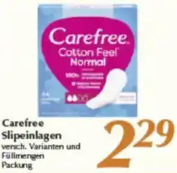 inkoop Carefree Slipeinlagen Angebot