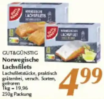 inkoop GUT&GÜNSTIG Norwegische Lachsfilets Angebot