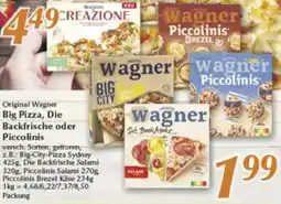 inkoop Original Wagner Big Pizza, Die Backfrische oder Piccolinis Angebot