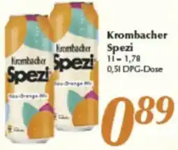 inkoop Krombacher Spezi Angebot