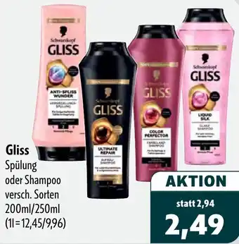 Aktiv Irma Gliss Spülung oder Shampoo Angebot