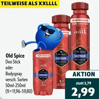 Aktiv Irma Old Spice Deo Stick oder Bodyspray Angebot