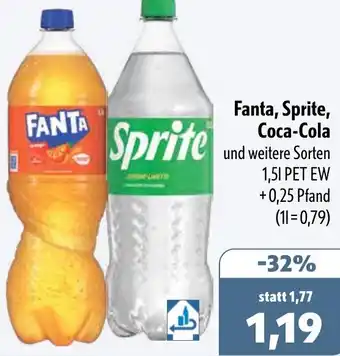 Aktiv Irma Fanta, Sprite, Coca-Cola Angebot