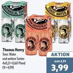 Aktiv Irma Thomas Henry Tonic Water Angebot