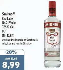 Aktiv Irma Smirnoff Red Label No.21 Vodka Angebot