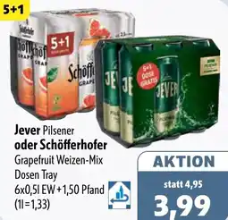 Aktiv Irma Jever Pilsener oder Schöfferhofer Angebot