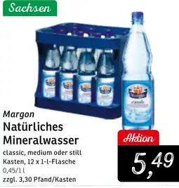 KONSUM Margon Natürliches Mineralwasser Angebot
